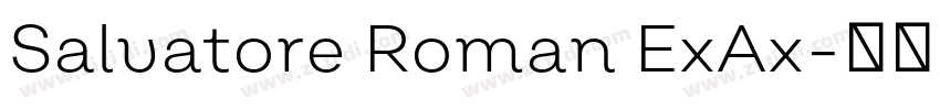 Salvatore Roman ExAx字体转换